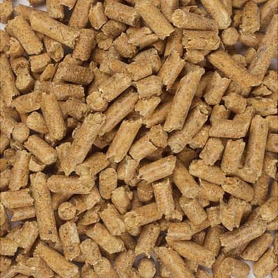 Hay pellets for litter